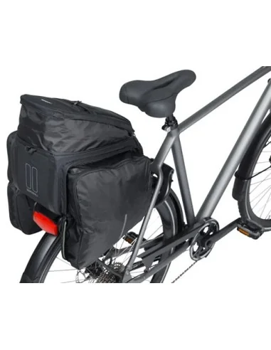 Bagagedragertas Basil Move MIK 26 liter - zwart