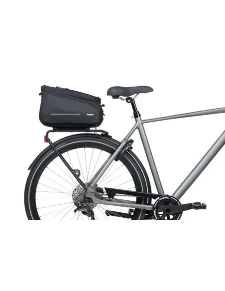 Bagagedragertas Basil Move MIK 26 liter - zwart