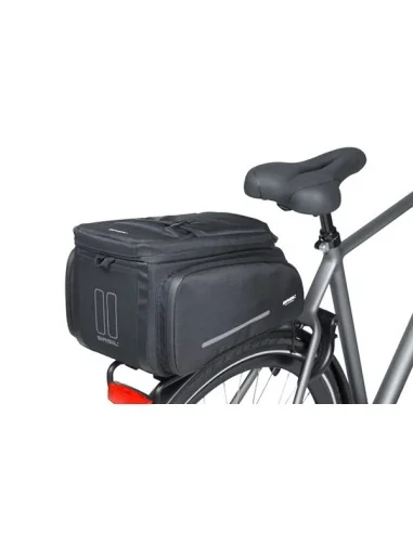 Bagagedragertas Basil Move MIK 26 liter - zwart