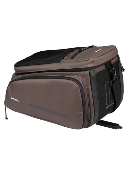 Bagagedragertas Basil Move MIK 26 liter 24 x 33 x 18 cm - bruin
