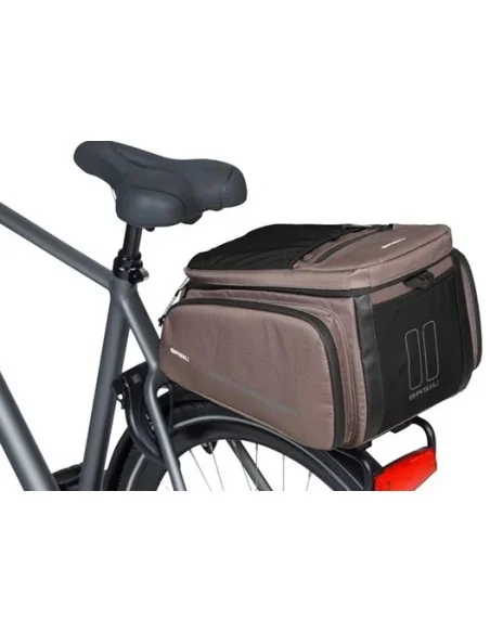 Bagagedragertas Basil Move MIK 26 liter 24 x 33 x 18 cm - bruin