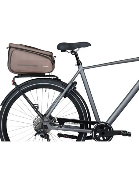 Bagagedragertas Basil Move MIK 26 liter 24 x 33 x 18 cm - bruin