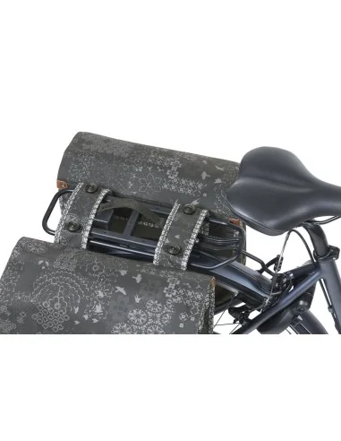 Dubbele Fietstas Basil Bohème MIK 35 liter - Zwart / Charcoal