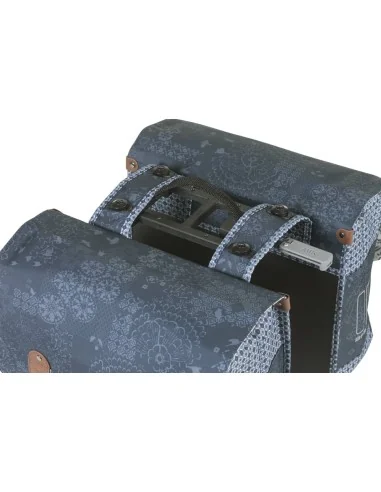 Dubbele fietstas Basil Bohème MIK 35 liter - indigo blauw