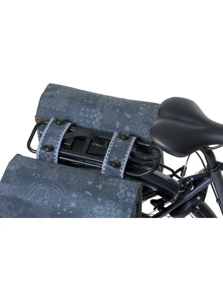 Dubbele fietstas Basil Bohème MIK 35 liter - indigo blauw
