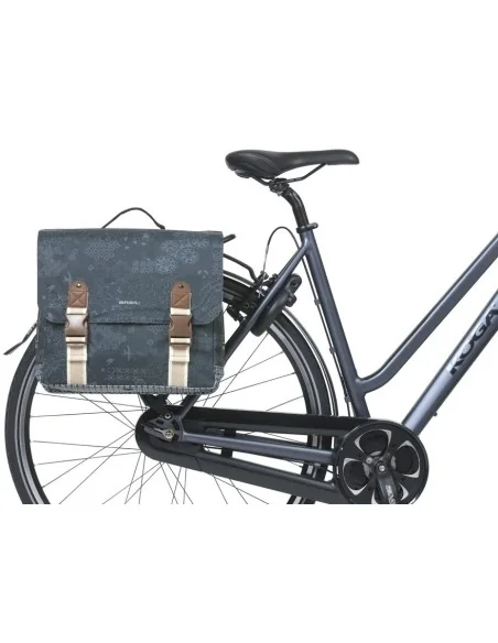 Dubbele fietstas Basil Bohème MIK 35 liter - indigo blauw