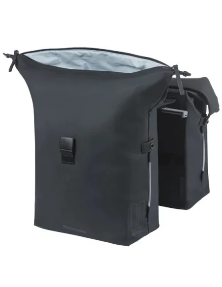 Dubbele fietstas Basil SoHo Nordlicht MIK 41 liter - zwart