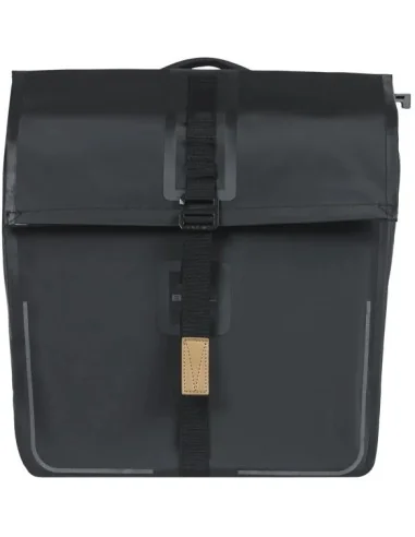 Dubbele fietstas Basil Urban Dry MIK 50 liter 16 x 31 x 32 cm (2x) - Mat zwart