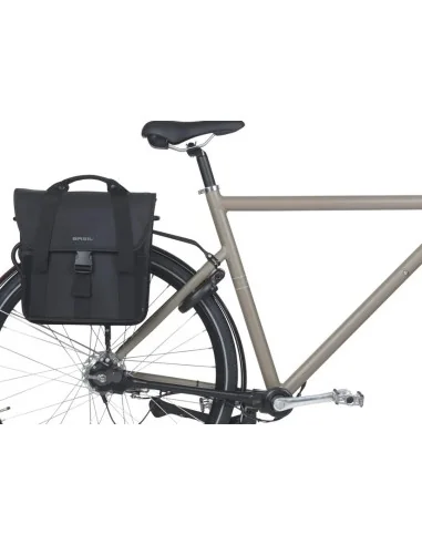 Enkele fietstas Basil GO 16 liter - zwart
