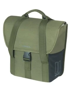 Enkele fietstas Basil GO 16 liter 15 x 29 x 34 cm - donkergroen