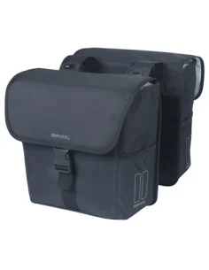 Dubble fietstas Basil GO 32 liters - zwart