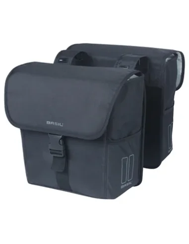 Dubble fietstas Basil GO 32 liters - zwart