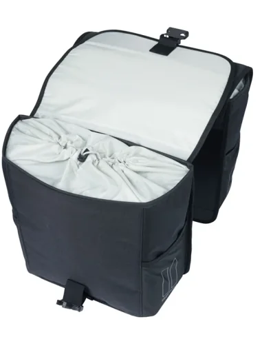 Dubble fietstas Basil GO 32 liters - zwart