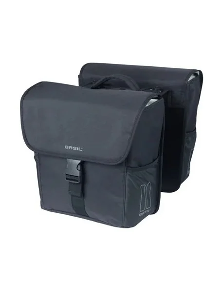 Dubbele fietstas Basil GO MIK 32 liter - zwart