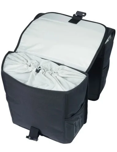 Dubbele fietstas Basil GO MIK 32 liter - zwart