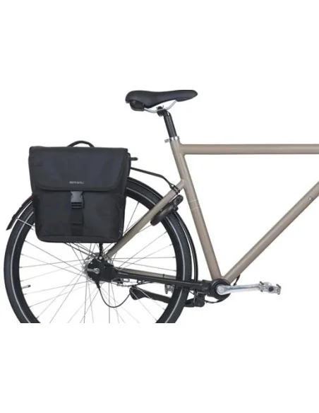 Dubbele fietstas Basil GO MIK 32 liter - zwart