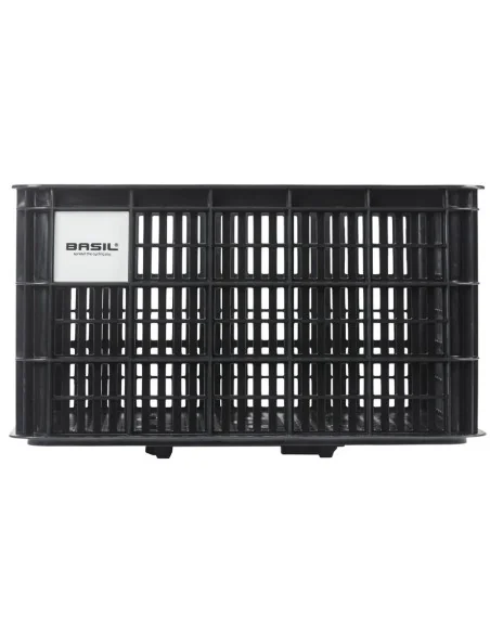 Fietskrat Basil L gerecycled kunststof MIK 40 liter - zwart
