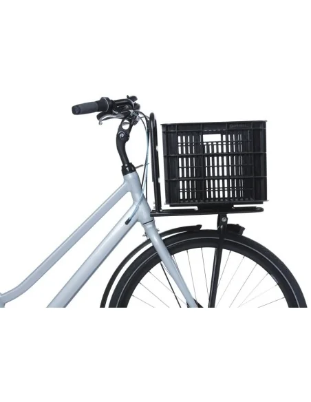 Fietskrat Basil L gerecycled kunststof MIK 40 liter - zwart