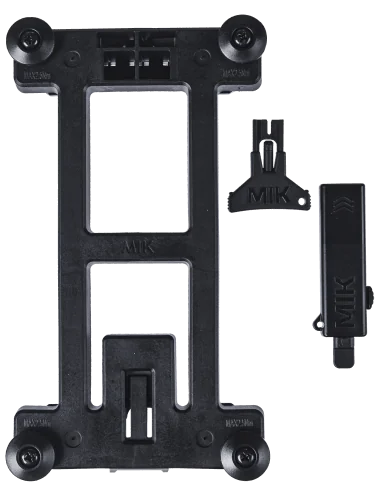 MIK adapterplaat Basil 2.0 afsluitbaar - zwart