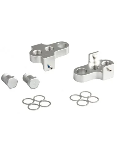 Crankverkorter Mirage T6 aluminium met RVS bouten - zilver