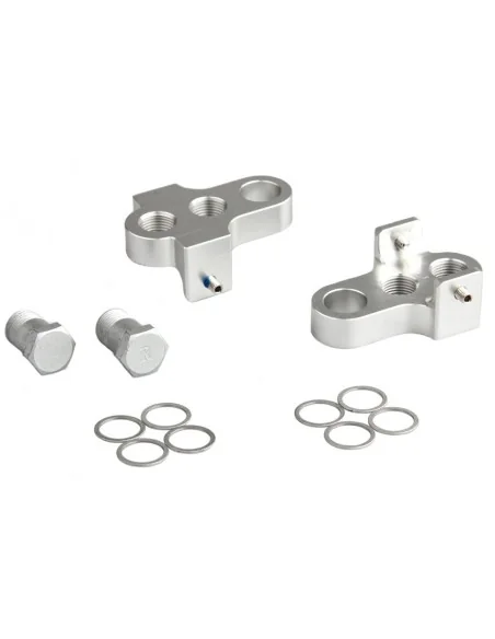 Crankverkorter Mirage T6 aluminium met RVS bouten - zilver