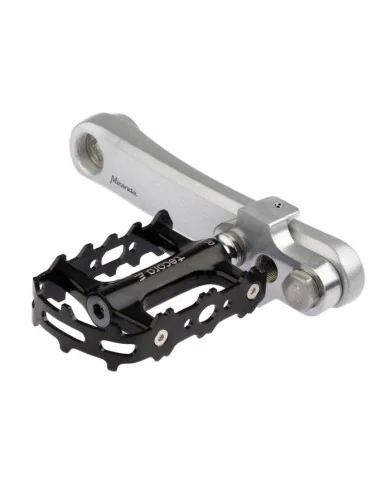 Crankverkorter Mirage T6 aluminium met RVS bouten - zilver