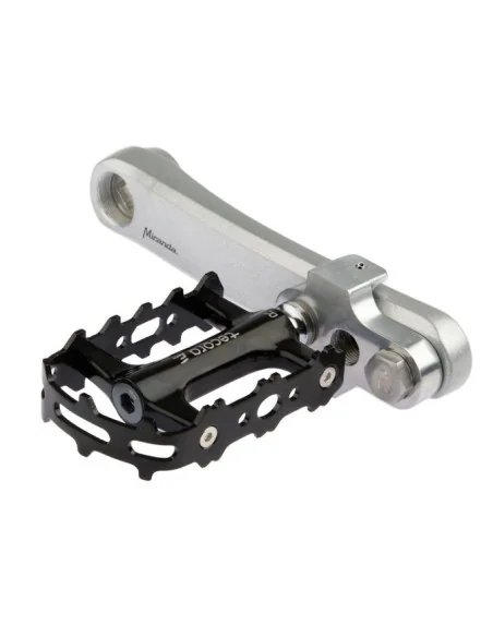 Crankverkorter Mirage T6 aluminium met RVS bouten - zilver