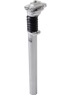 Zadelpen Post Moderne verend ø27,2 mm / 300 mm - zilver