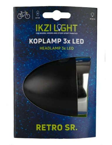 Koplamp IKZI Retro 3x LED - zwart