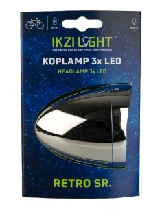 Koplamp IKZI Retro 3x LED - chroom