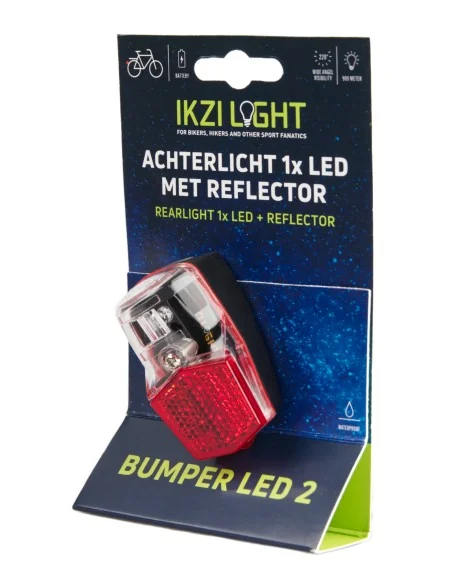 Achterlicht IKZI 1x LED met E1-goedgekeurde reflector