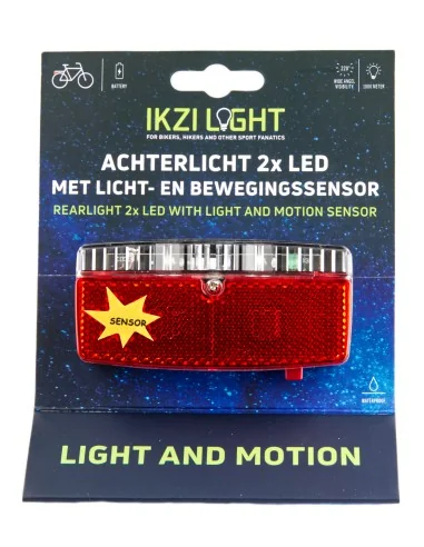 Achterlicht IKZI 5x LED met licht- en bewegingssensor