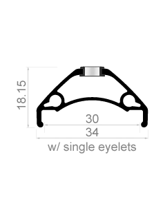 Wielset 29" Rodi TRYP 30 met boost steekas 15x110 en 12x148 - 6 bouts remschijfbevestiging - 8/9/10/11 speed - zwart 2