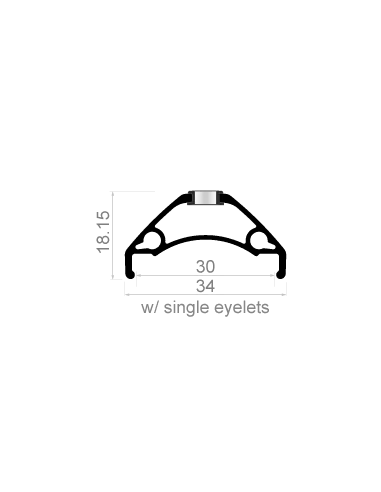 Wielset 29" Rodi TRYP 30 met boost steekas 15x110 en 12x148 - 6 bouts remschijfbevestiging - 8/9/10/11 speed - zwart