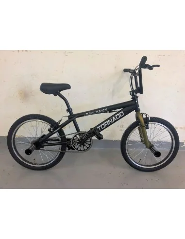 BMX Fiets Royal-Bugatti Tornado Freestyle 20 inch - Mat Zwart/Brons