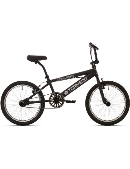 BMX Fiets Royal-Bugatti Tornado Freestyle 20 inch - Mat Zwart