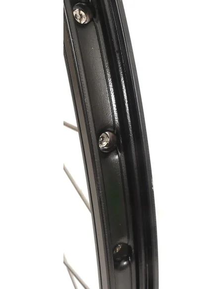 Achterwiel 28" / 622 x 19C met Shimano Nexus 7 naaf voor rollerbrake - zwarte geslepen velg met RVS spaken