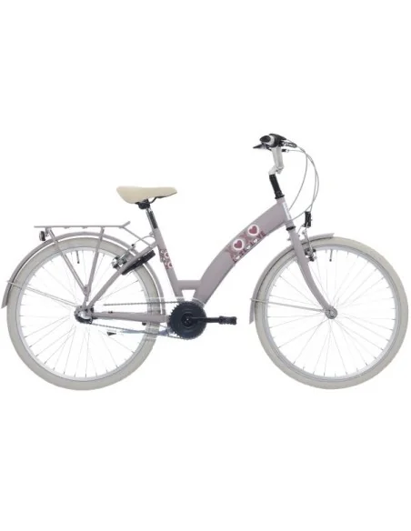 Kinderfiets Bikefun Lots of Love 26 inch met Nexus 3 versnelling/remnaaf - Adobe Roze
