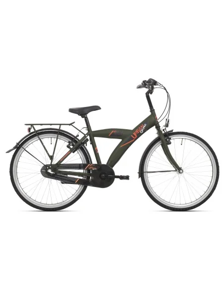 Kinderfiets Bikefun Urban City 26 inch met Nexus 3 versnelling/remnaaf - Mat Groen