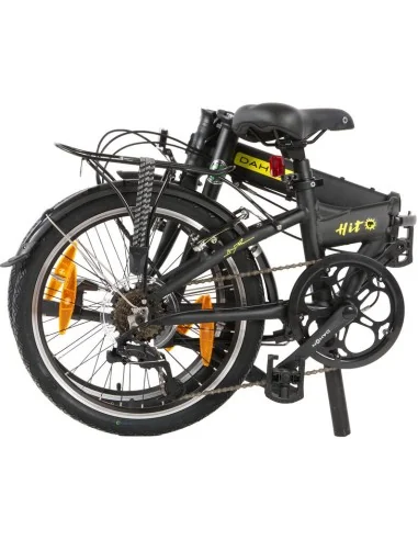 Vouwfiets Dahon Hit D6 Pitch - 20 inch - 6 speed derailleur - V Brake - Matt Black