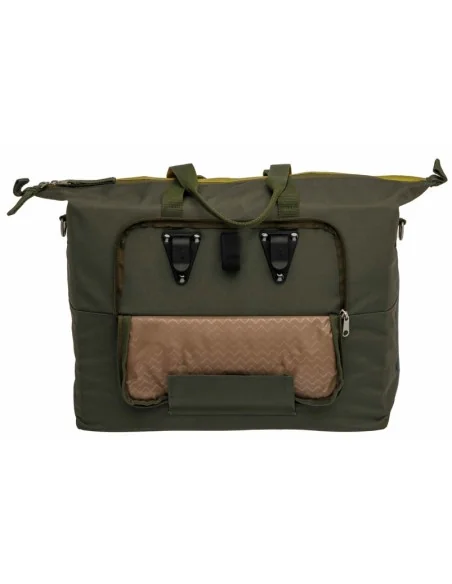 Laptoptas New Looxs Tendo 21 liter 34 x 18 x 44 cm - olijf/geel