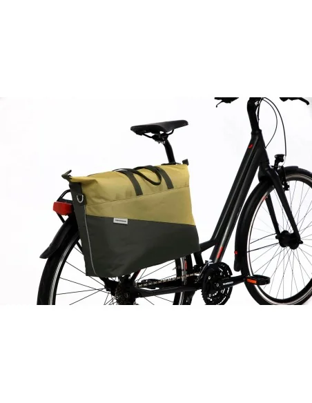 Laptoptas New Looxs Tendo 21 liter 34 x 18 x 44 cm - olijf/geel