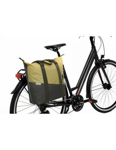 Fietsshopper New Looxs Kota 24 liter 45 x 18 x 36 cm - olijf/geel