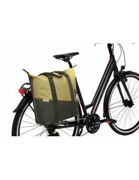 Fietsshopper New Looxs Kota 24 liter 45 x 18 x 36 cm - olijf/geel