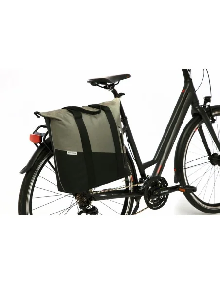 Fietsshopper New Looxs Kota 24 liter 45 x 18 x 36 cm - zwart/groen