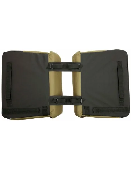 Dubbele fietstas New Looxs Joli 37 liter 38 x 18 x 29 cm (2x) - olijf/geel