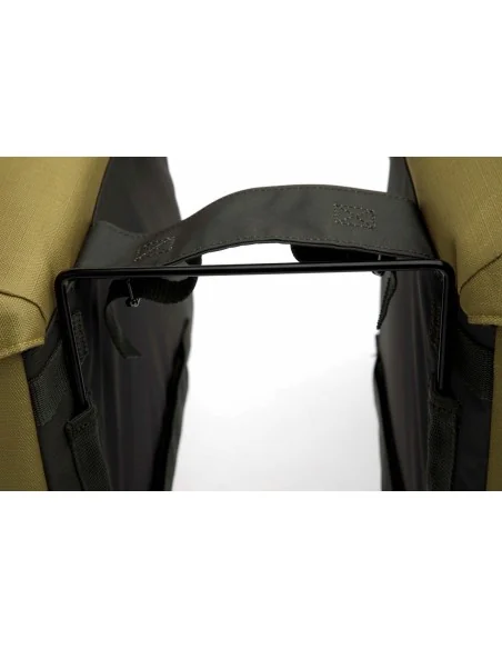 Dubbele fietstas New Looxs Joli 37 liter 38 x 18 x 29 cm (2x) - olijf/geel