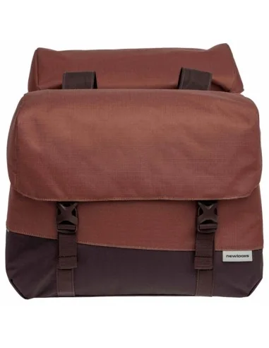 Dubbele fietstas New Looxs Joli 37 liter 38 x 18 x 29 cm (2x) - burgundy/rust