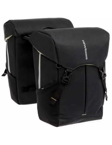 Dubbele fietstas New Looxs Sports MIK 40 liter 32 x 18 x 40 cm (2x) - zwart