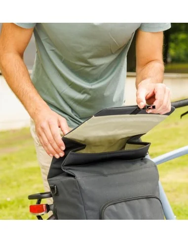 Enkele fietstas New Looxs Tulum 16 liter 35 x 17 x 37cm - zwart